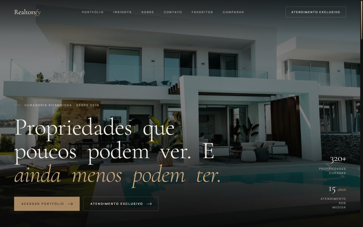 Cinematic template — Noir theme